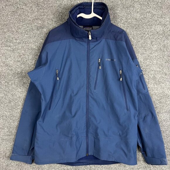 Patagonia blue Full zip pockets Jacket Size M Mesh Lined - Picture 1 of 10